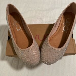 Sugar Blush Sparkling Flats for Versatile Style